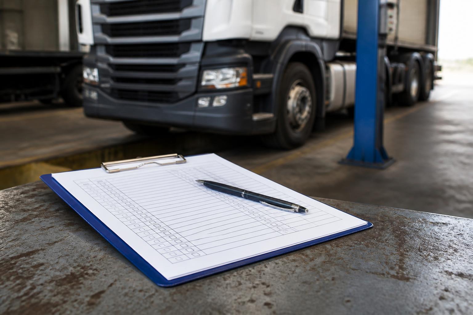HGV safety inspection sheets that stand up to DVSA
