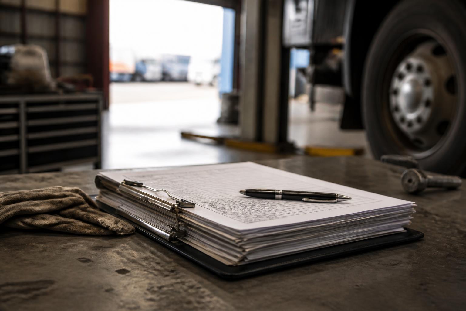 How to prove maintenance was planned for a DVSA visit