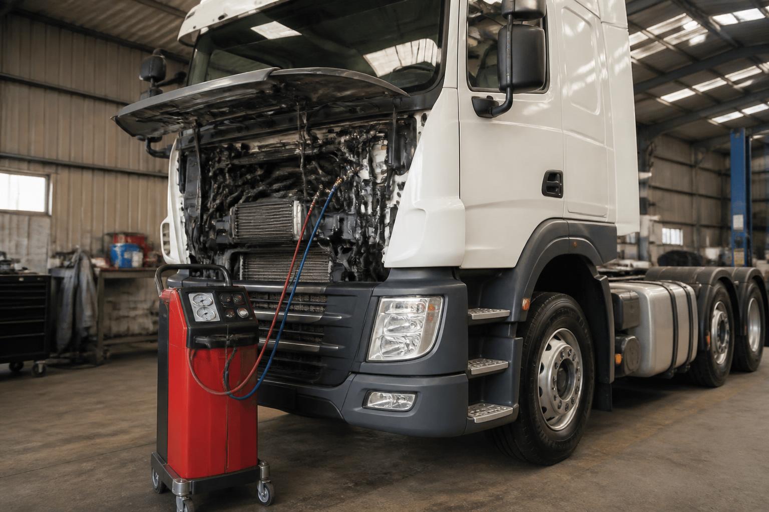 HGV air con re-gas before downtime gets worse