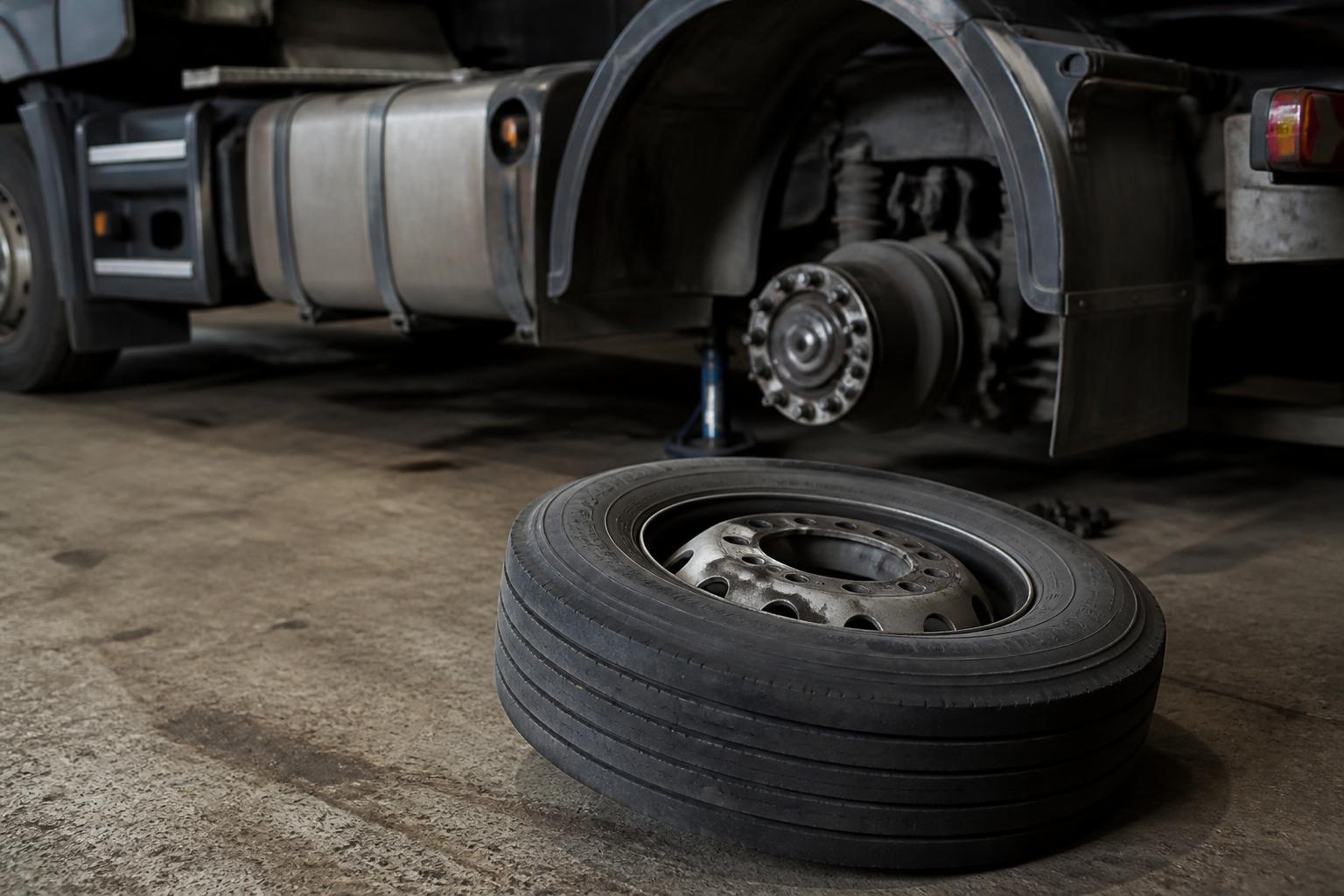 Fast tyre help that gets an HGV moving safely