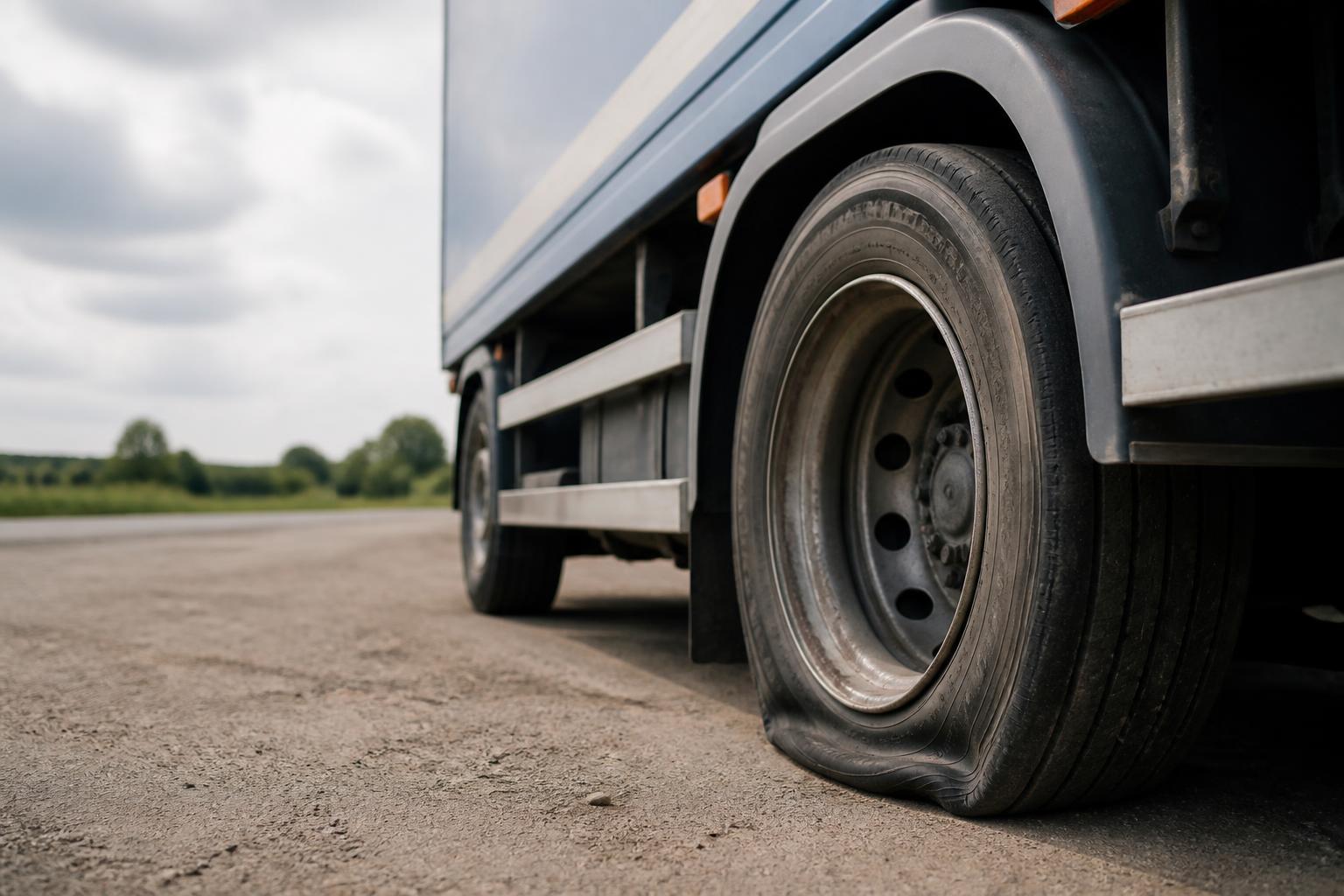 HGV tyre help by the A14 that cuts roadside downtime