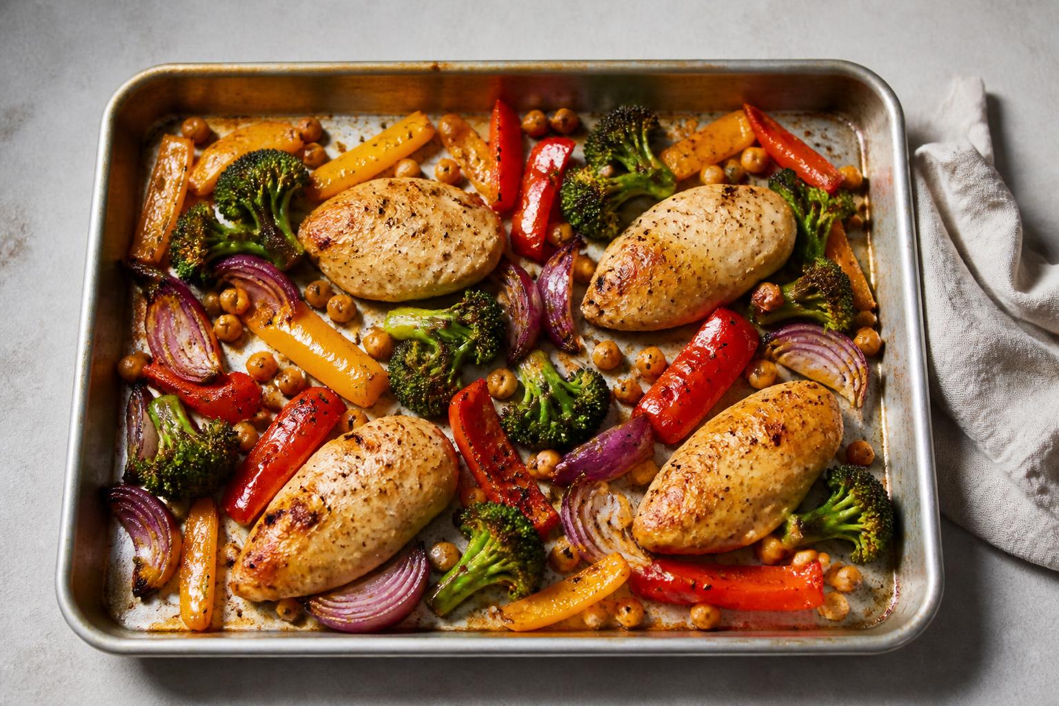 A colorful array of fresh vegetables and grains arranged in ceramic bowls on a rustic wooden kitchen table