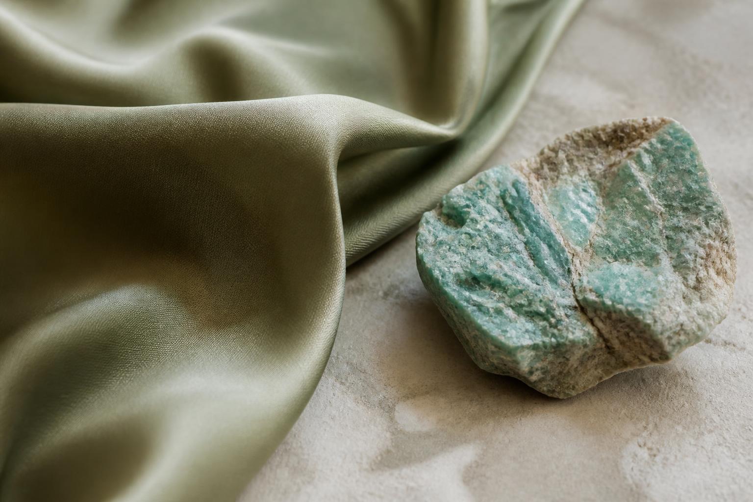 A hand holds a green price tag with the word sustainable printed on it against a blurred clothing rack background